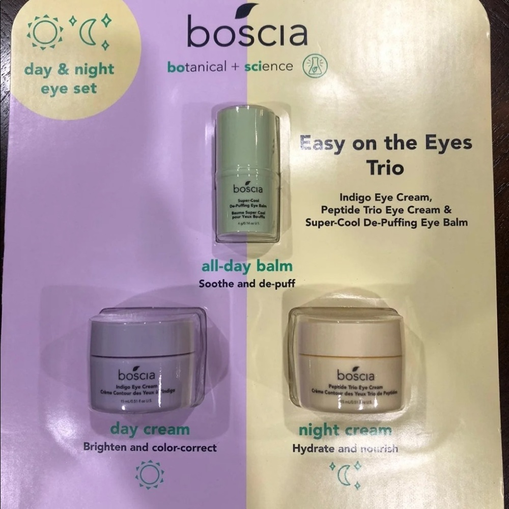 Boscia easy on the eyes trio
